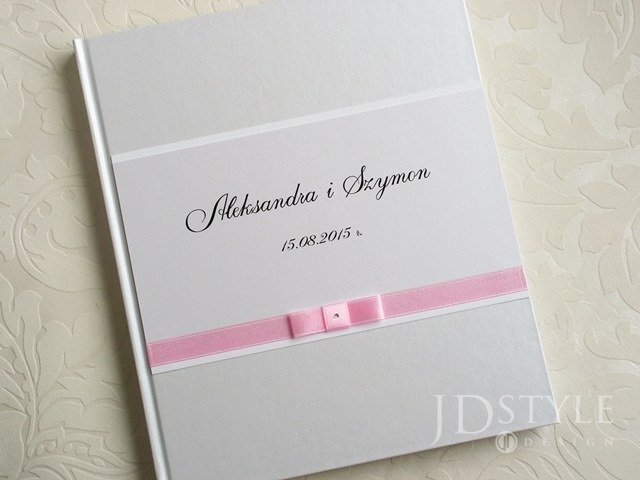Księga gości na wesele Glamour GL-07-K-(ecru lub biała)