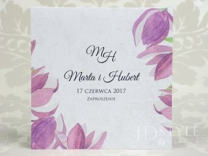 Zaproszenia ślubne kwiatowe magnolia FL-21