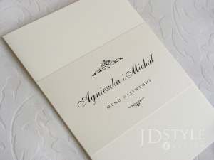 Stylowe karty menu na weselu PR-09-M-(A5)