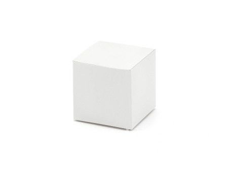 Pudełeczka dla gości białe składane komplet PUDP8 - 10szt