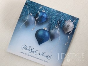 Niebieskie kartki na Boże Narodzenie dla firm BN-99