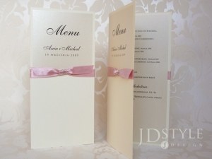 Menu weselne smukła karta EL-M-(DL)