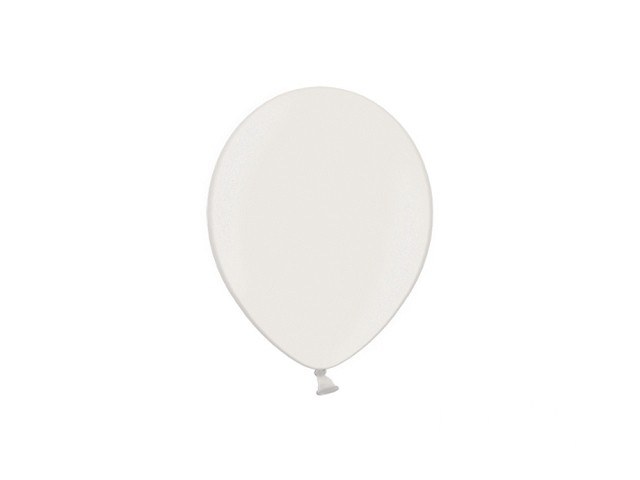Balony metalik białe, perłowe 12" 12M-070 - 100szt.