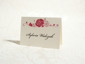 Winietki na stoły weselne róża Vintage VI-11/VI-12-W